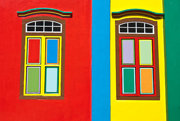 istock Colorful windows in Singapore 513273823