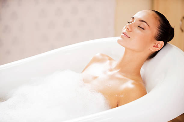 istock Beauty in bubble bath. 513274097