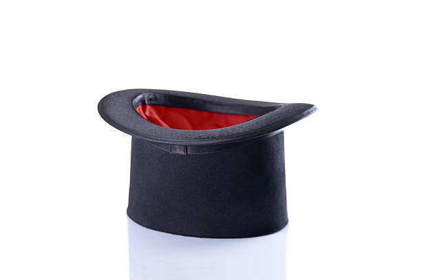 istock Black and red magician top hat 513274569