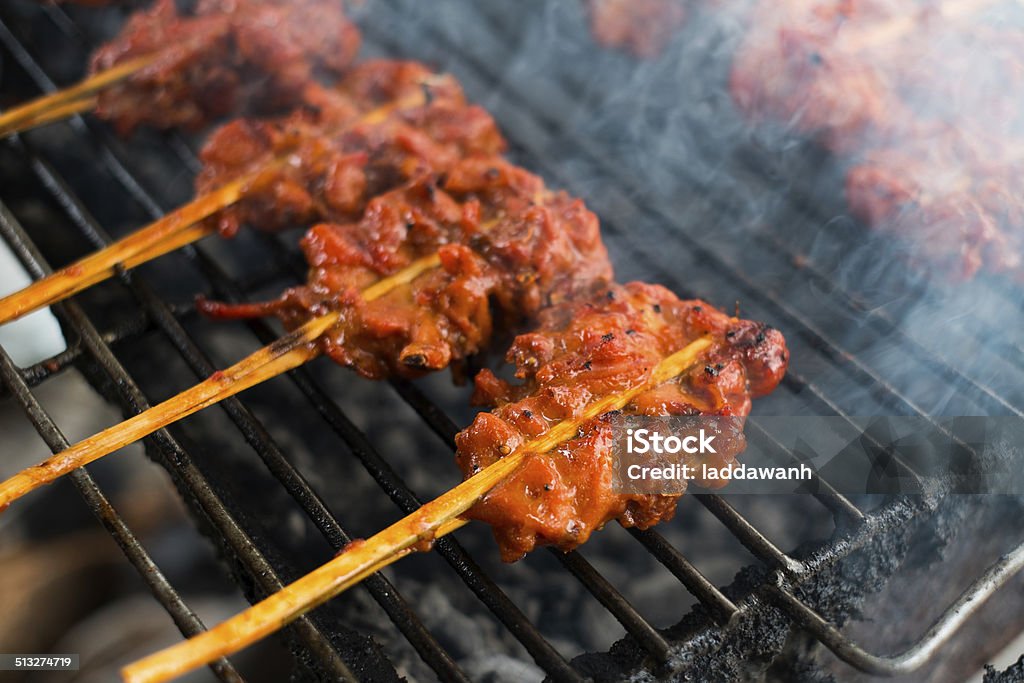 thai style bbq grilled chicken Food and Drink Stock Photo