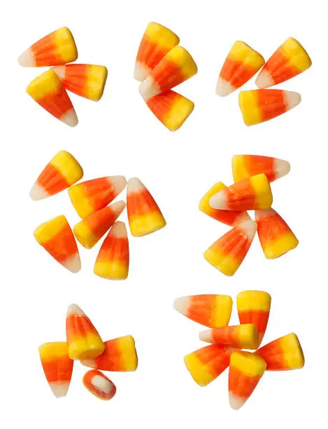 Halloween Candy Corns isolated on white