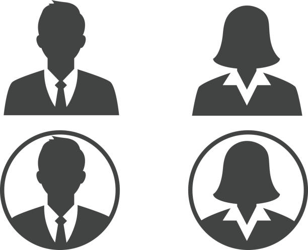 Business avatar profile Business avatar profile , vector illustration avatar stock illustrations