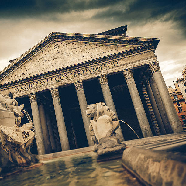 istock Vintage coaster - Pantheon, Rome, Italy 513294715