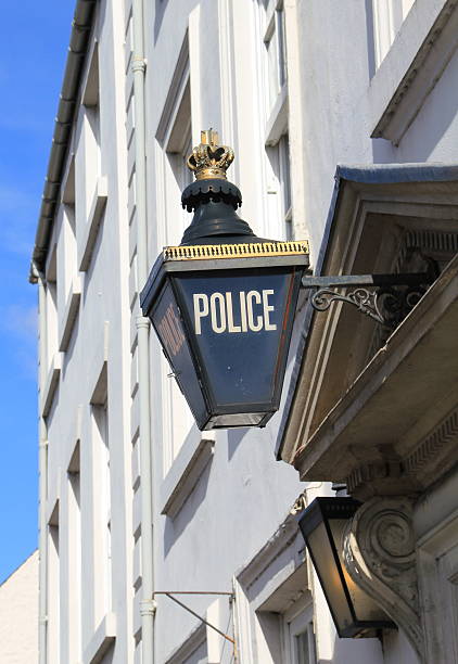 istock Police Outdoor Lantern Sign 513295432