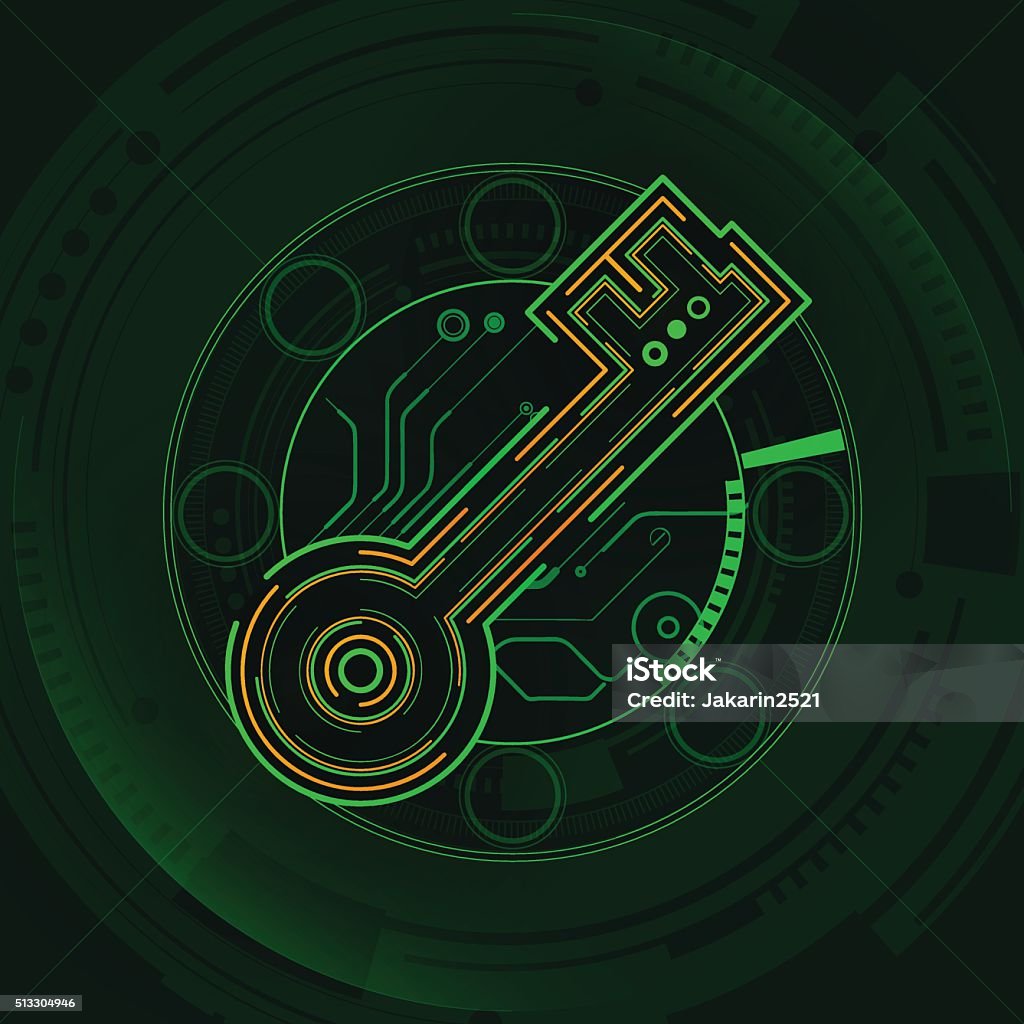 Key Technology Background Portrait Key Stock Illustration - Download Image Now - Abstract, Backgrounds ...