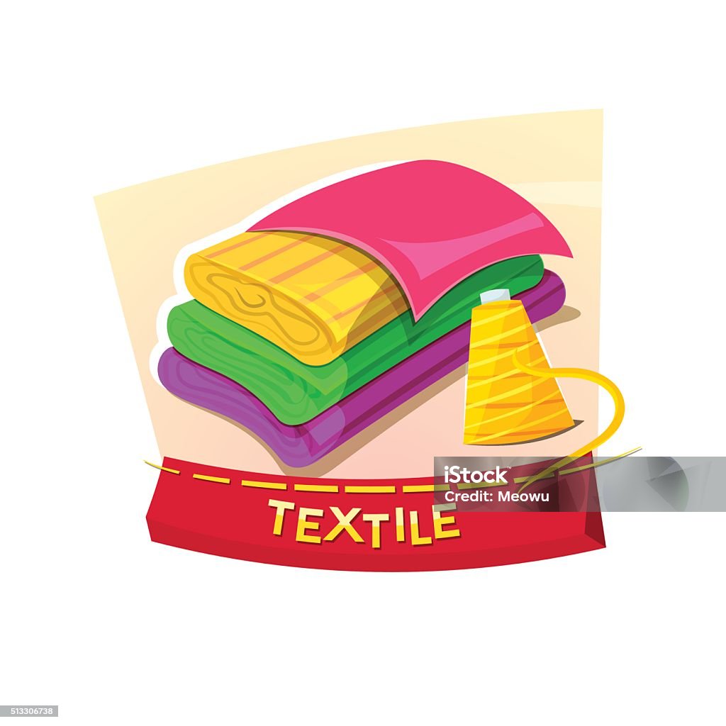 Vector Image Textiles Textiles Concept Design Vector Illustration Stock Illustration ...