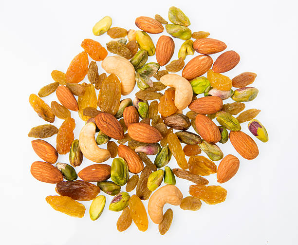 istock Close up of mixed nuts 513312132