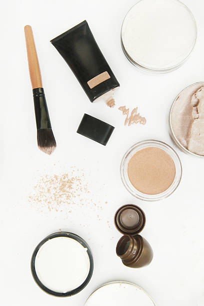istock Top view of different cosmetics products 513312850