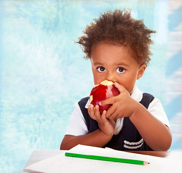 istock Cute African preschooler 513313421