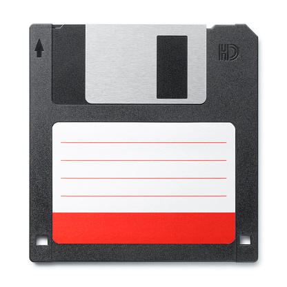 Floppy disk. Photo with clipping path.