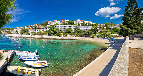istock Town of Hvar turquoise waterfront view 513314895