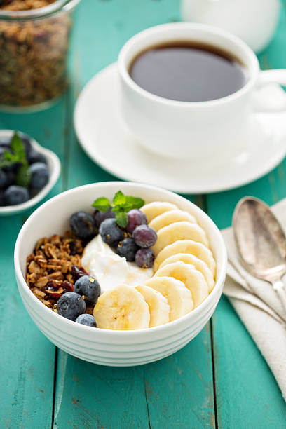 istock Granola bowl with yogurt and banana 513316652