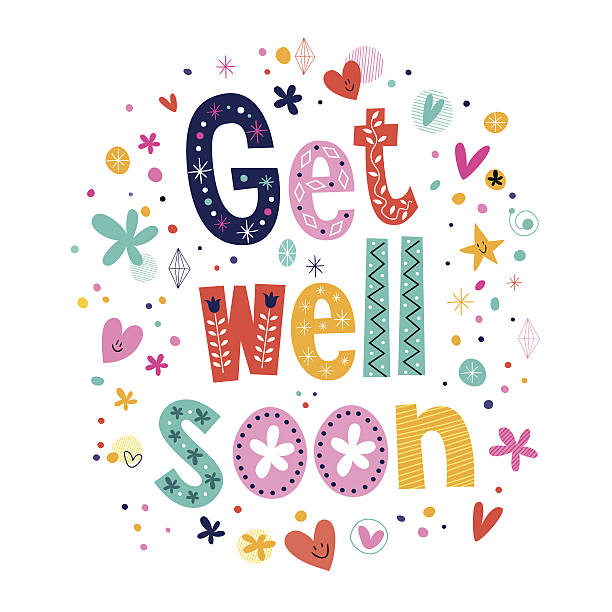Get well soon greeting card Get well soon greeting card get well soon stock illustrations