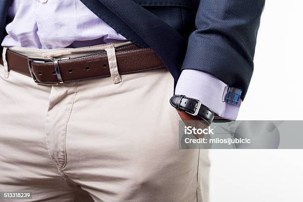 Cuffs Stock Photo - Download Image Now - Men, Belt, Only Men