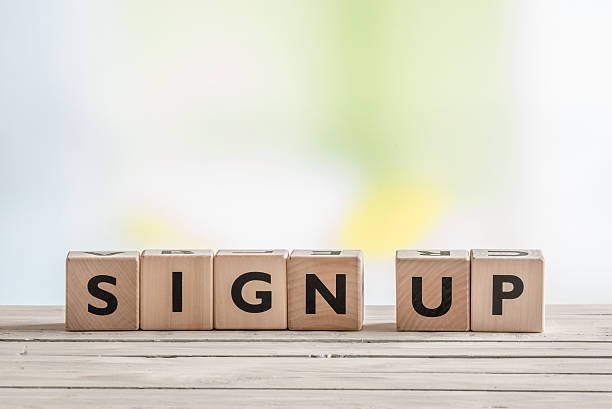 istock Cubes with the message sign up 513318398