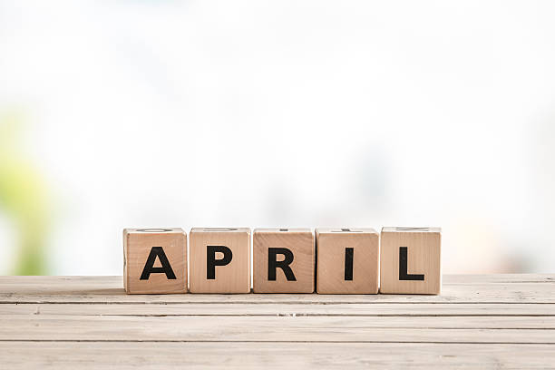 istock April sign with wooden cubes 513318700