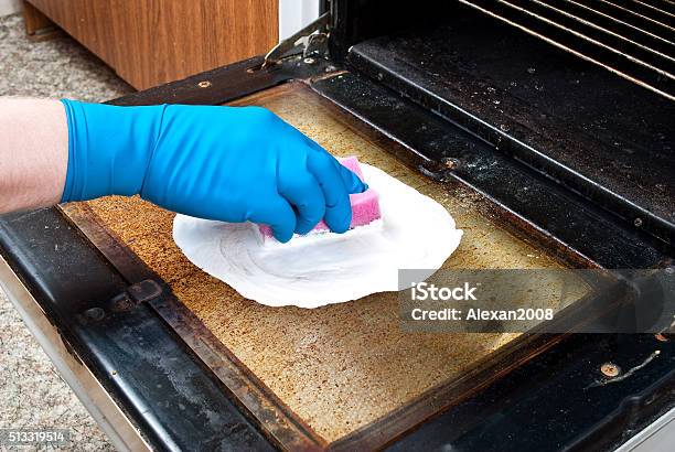 Cleaning Kitchen Oven Stock Photo - Download Image Now - Cleaning, Domestic Kitchen, Domestic Life