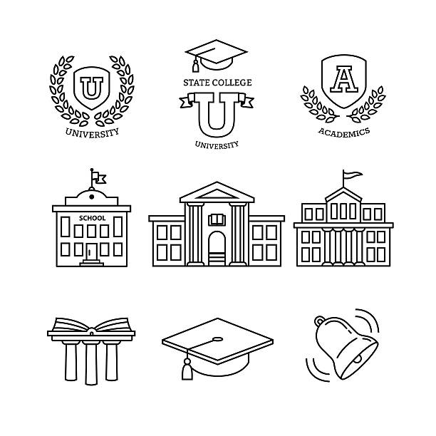 臼ボード、教育、学校や大学 - state emblem点のイラスト素材／クリップアート素材／マンガ素材／アイコン素材
