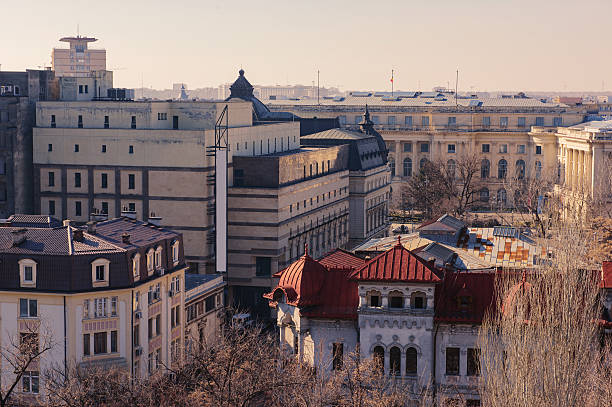 istock Bucharest city center - aerial view 513324768