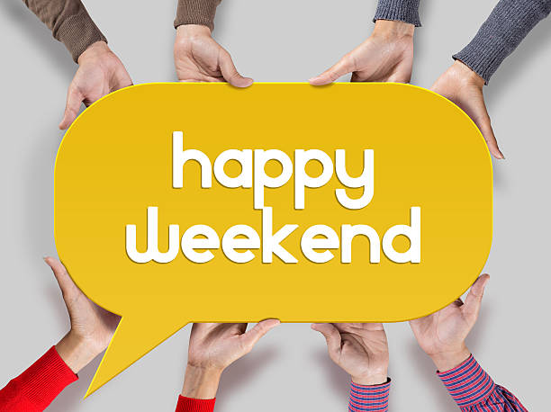 istock Group of people message talking communication Happy Weekend Concept 513325370