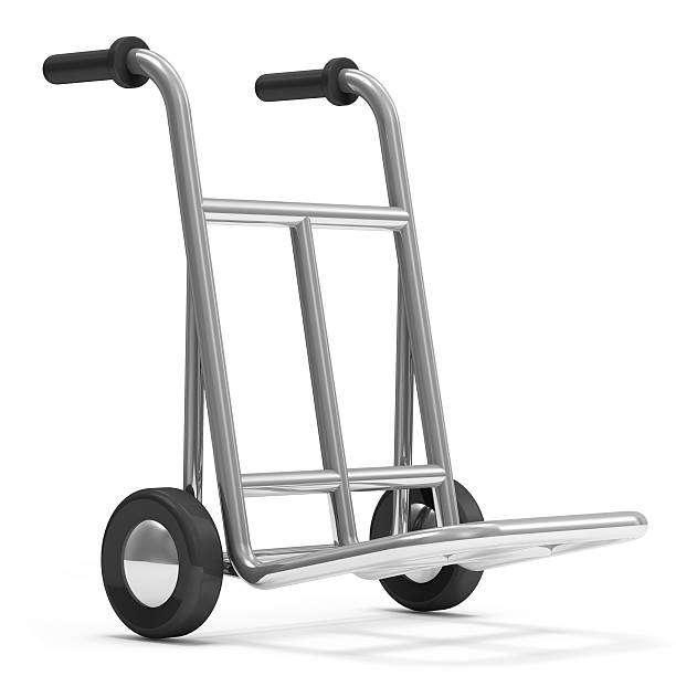 istock Metal Hand Truck on white background 513355145