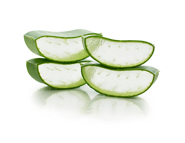 istock aloe vera fresh leaf. isolated over white 513355633