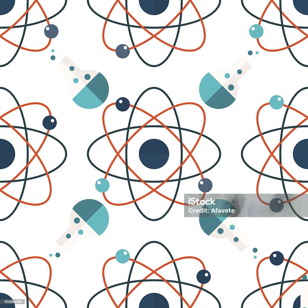 Chemmical Pattern Chemistry Pattern Stock Illustration - Download Image Now - Atom ...