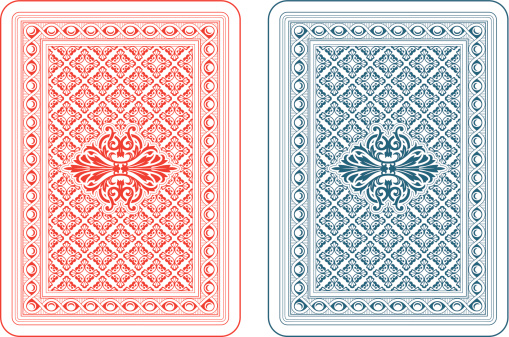 Playing cards back delta