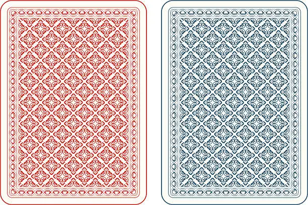 Vector illustration of Playing cards back gamma