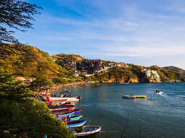 Boats in Taganga, Colombia