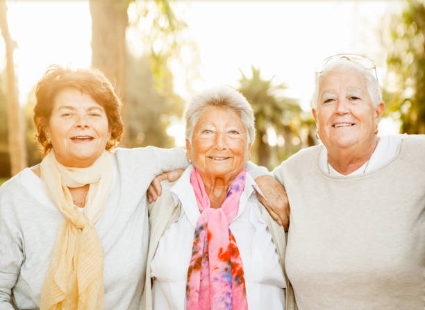 istock Senior Friends having fun in the park 513366132