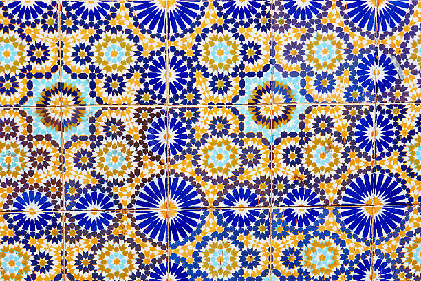 istock Wall decorated with mosaics in Marrakech 513366598