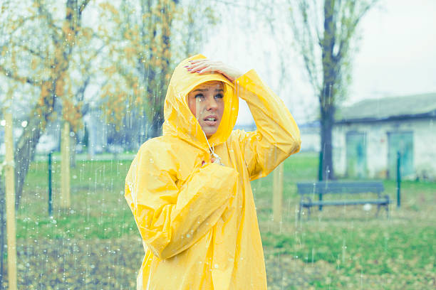istock Cute girl ready for the rain! 513367330