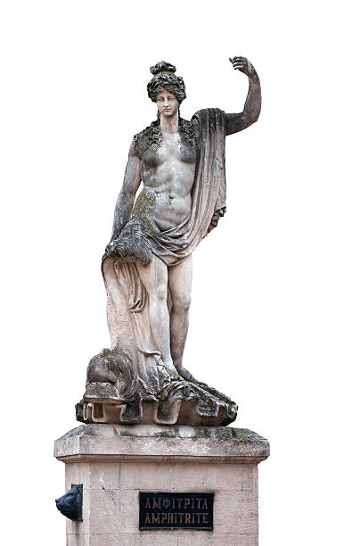 istock Statue of Amphitrite  sea-goddess isolated on white 513368938