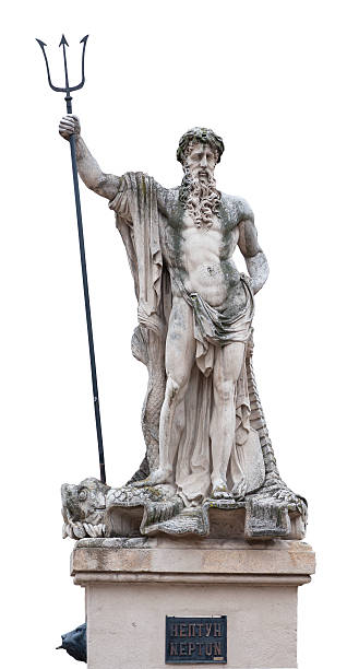 istock Statue of Neptun isolated on white 513369128