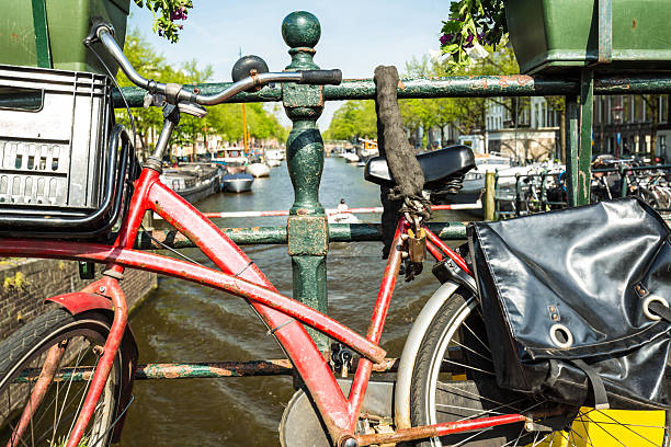 istock Bike on a bridge in Amsterdam 513371380