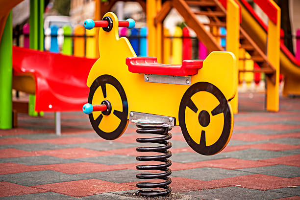 istock Colorful playground on yard in the park. 513371430
