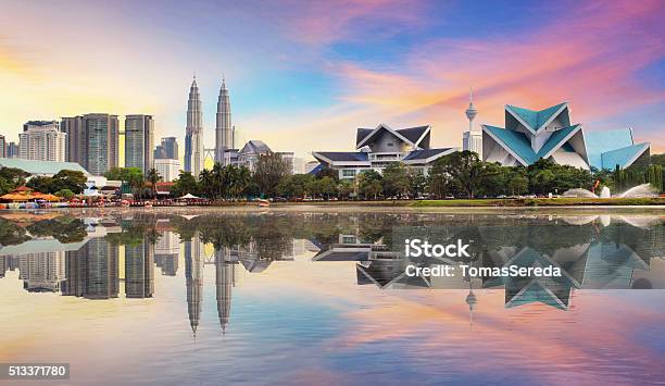 Kuala Lumpur Malaysia Skyline At Titiwangsa Park Stock Photo - Download Image Now - Malaysia, Kuala Lumpur, Urban Skyline
