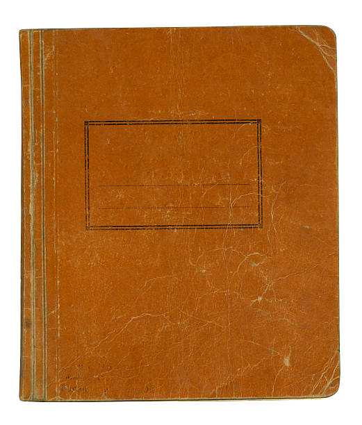 istock Vintage school book with name label 513372904