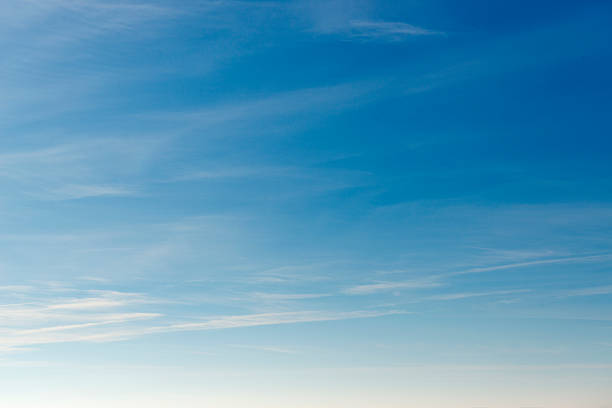 beautiful sky with white cloud.  background - blue sky stockfoto's en -beelden