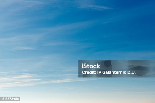 istock Beautiful sky with white cloud.  Background 513373486