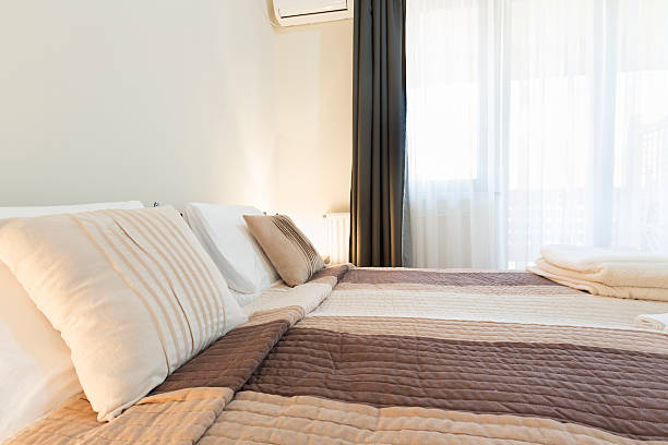 istock Interior of a hotel bedroom 513374716