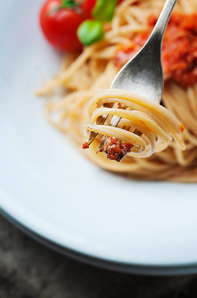 istock Italian pasta bolognese with meat and tomato 513377614