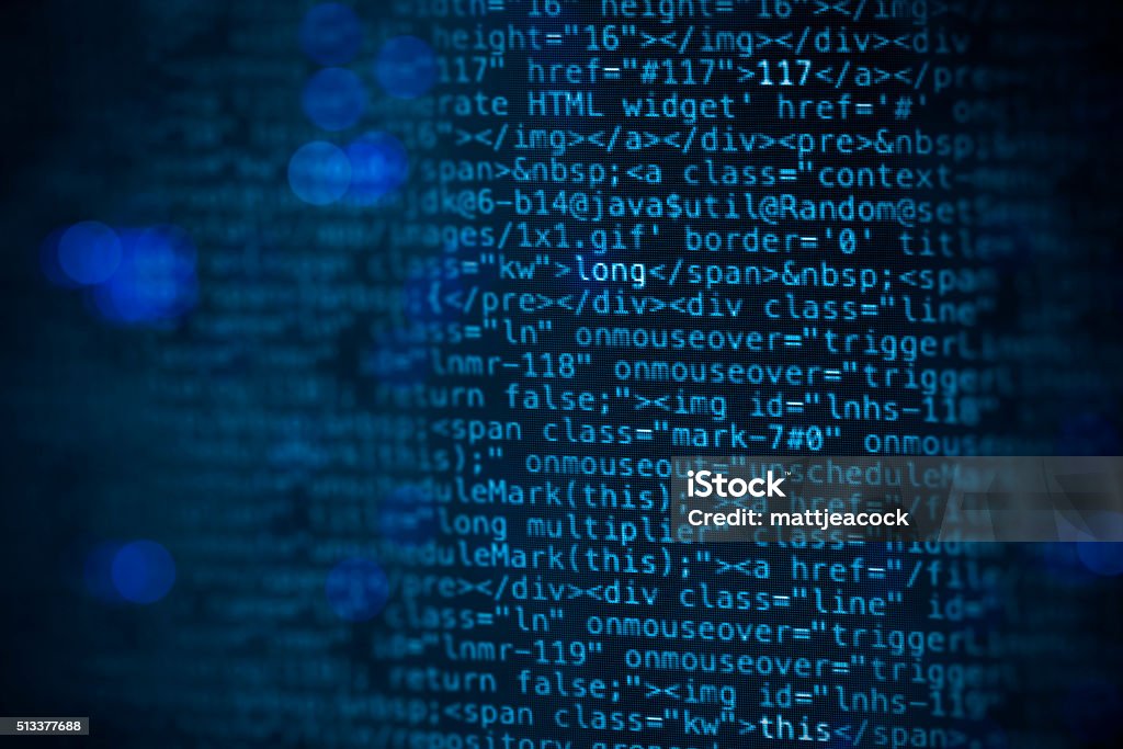 Lines Of Digital Data Code Stock Illustration - Download Image Now ...