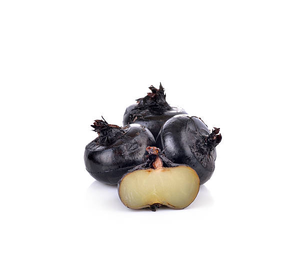 istock water-chestnut or water-nut on white background 513379188