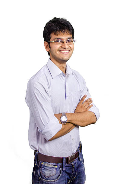istock Cheerful young man in shirt and jeans 513379677