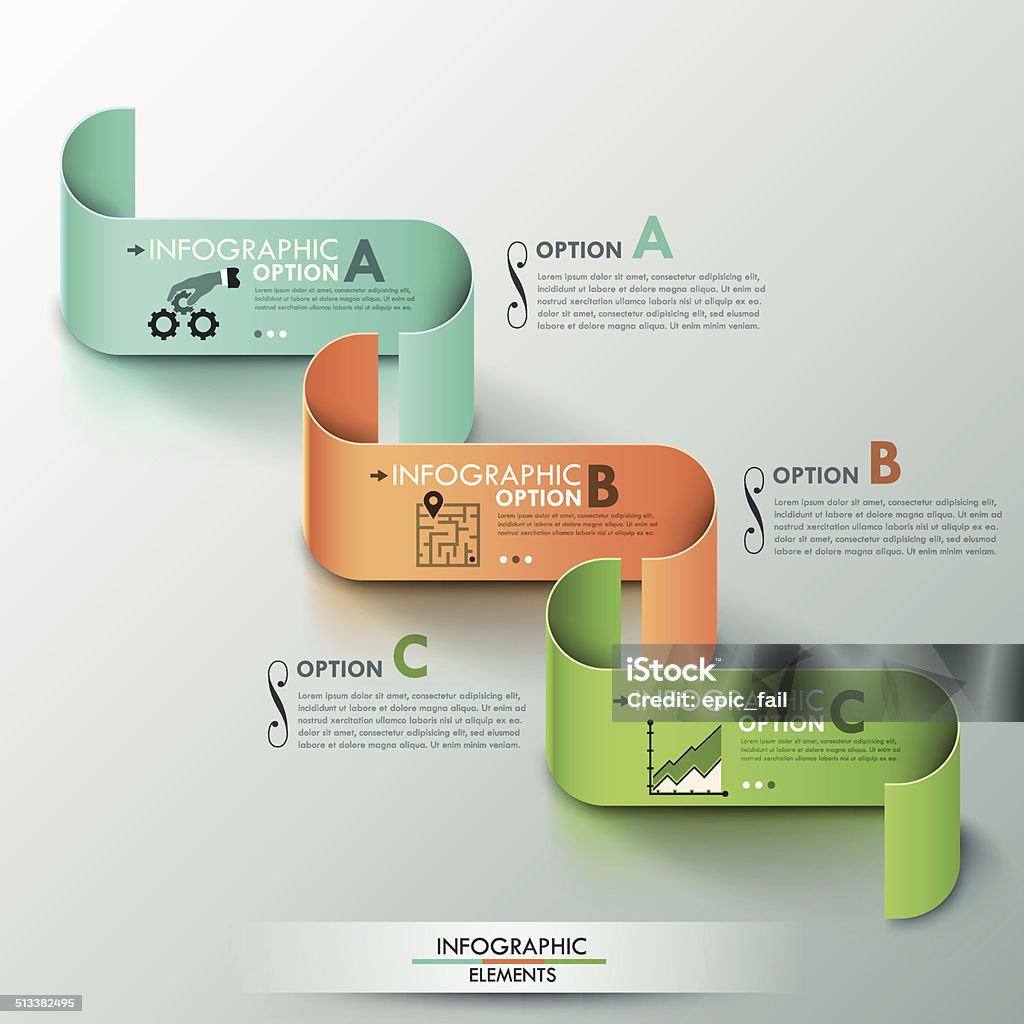 Infographic Ribbon Filter Modern Infographics Options Banner Stock Illustration - Download Image ...