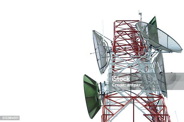 Communication Tower Stock Photo - Download Image Now - Antenna - Aerial, Broadcasting, Communication