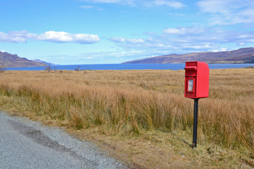 Telephone booth in the country - Inverness, Highlands, Scotland, United Kingdom