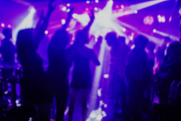 club party is blurred background